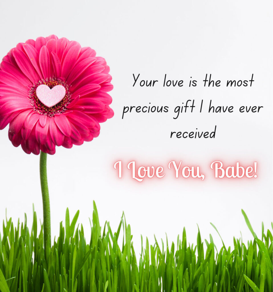 I love you babe with love quotes