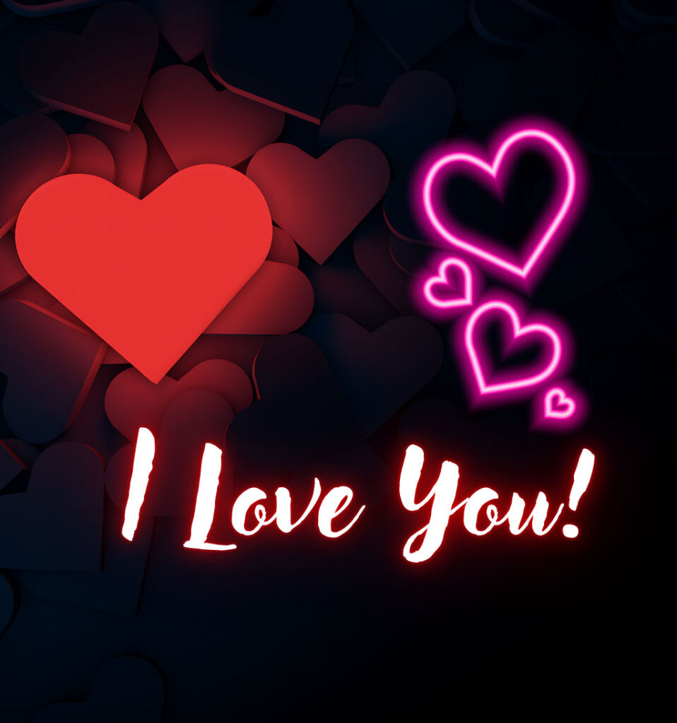 I love You Pics with Love Background