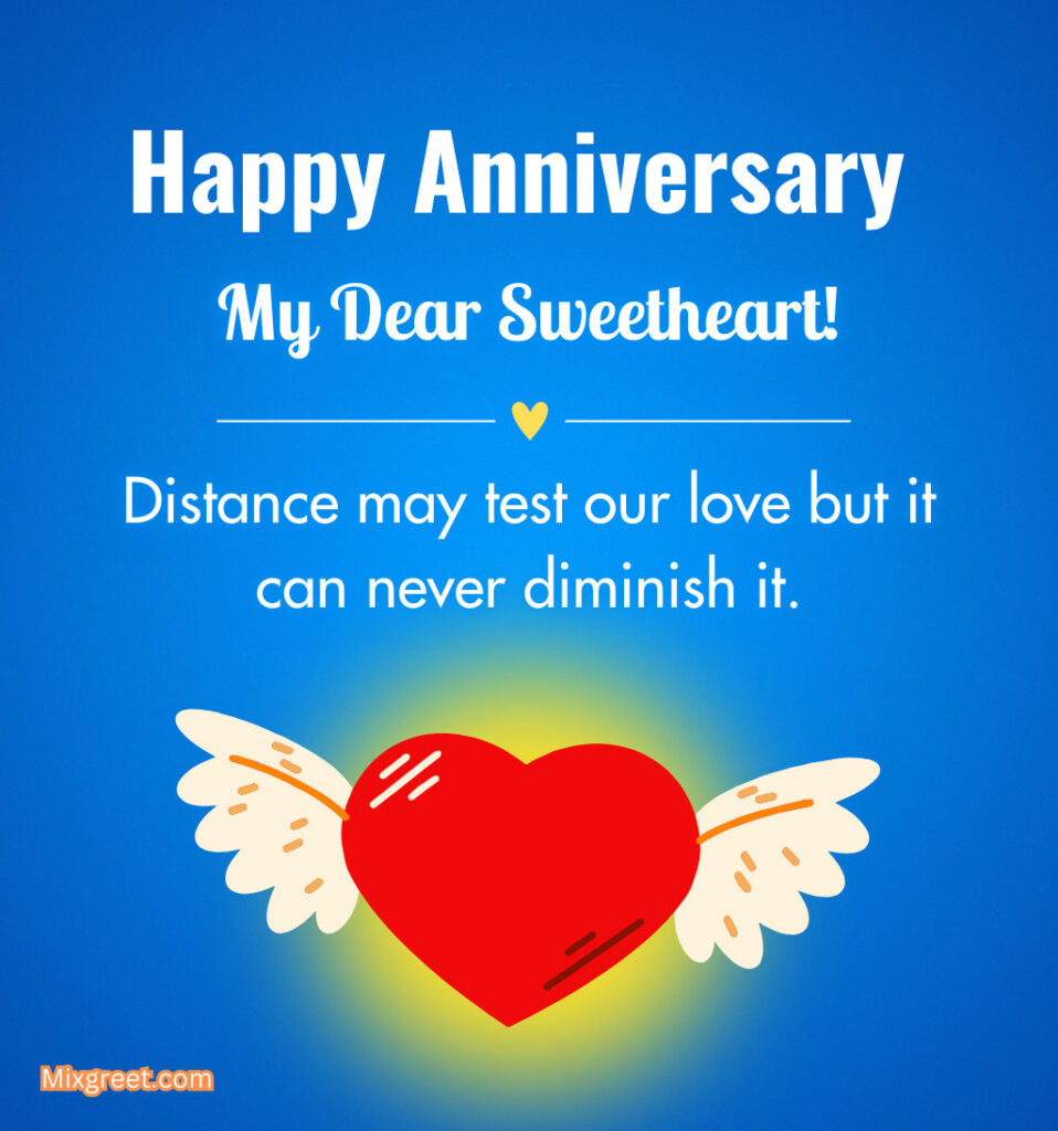 Love Anniversary Wishes for Sweetheart