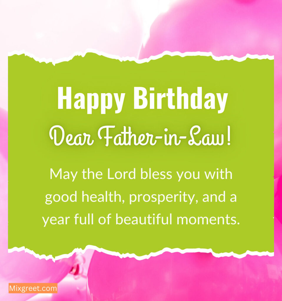 Birthday Quotes for Father-in-law from Son-in-law