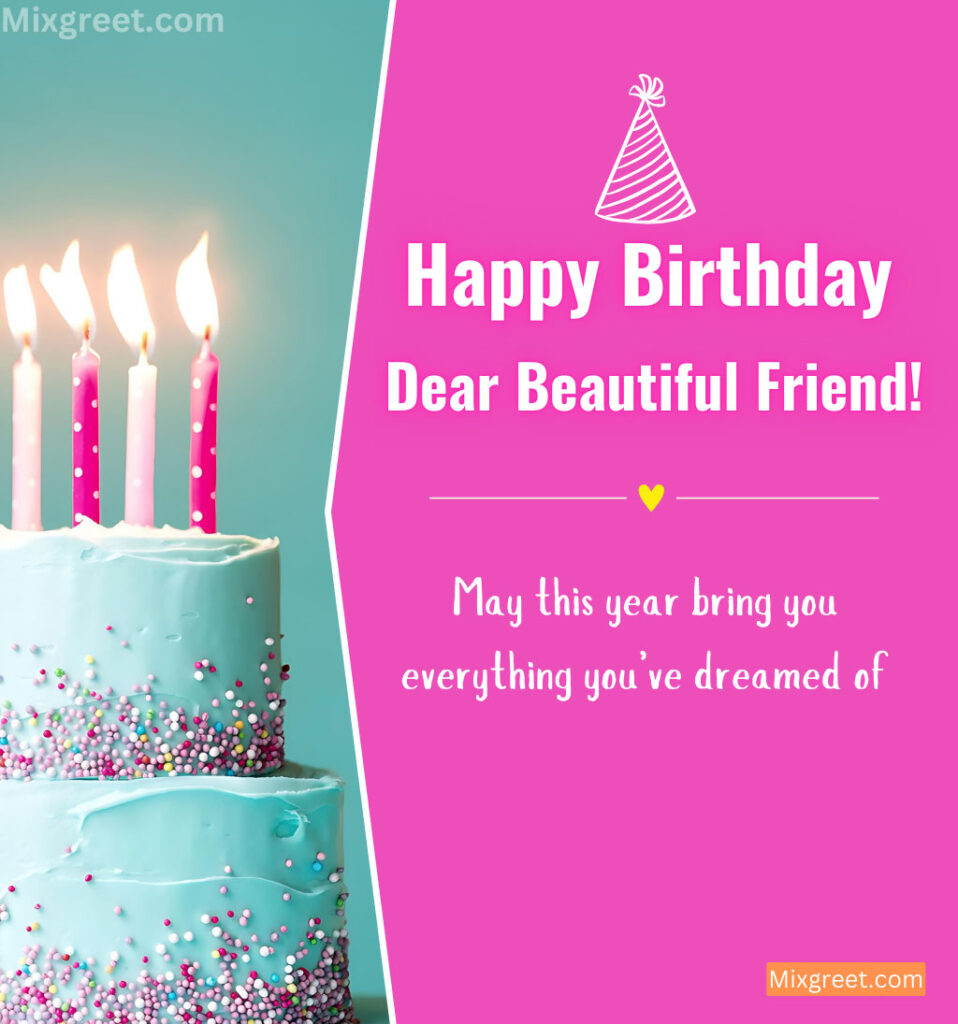 Blessing Birthday wishes for beautiful friend girl