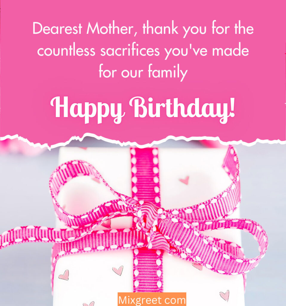 Happy Birthday wishes for Mother