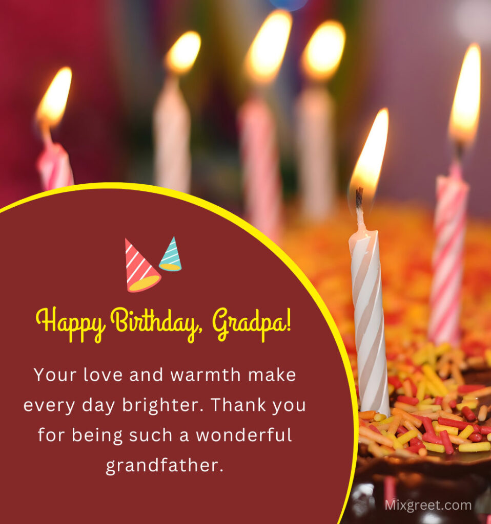 Birthday Wishes for Grandpa from Grandchild