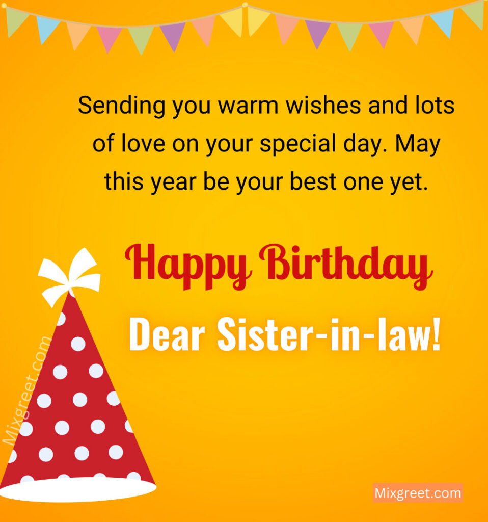 Birthday Greetings for Sister-in-law