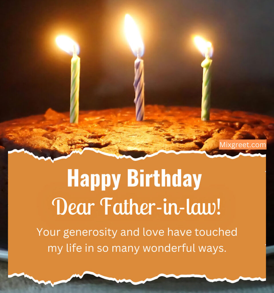 Happy Birthday Greetings for Father-in-law