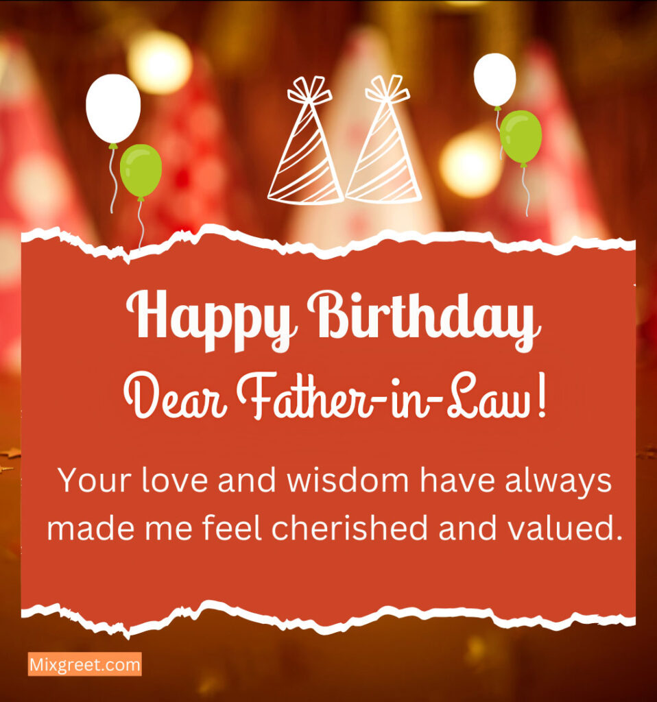 Happy Birthday Greetings for Father-in-law