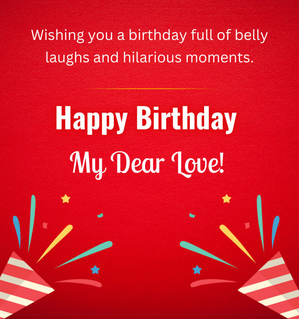 Funny Birthday Wishes for Lover