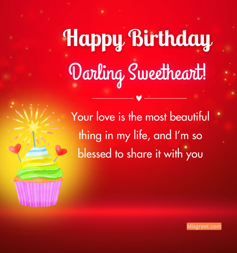 Happy Birthday my love wishes with romantic quotes