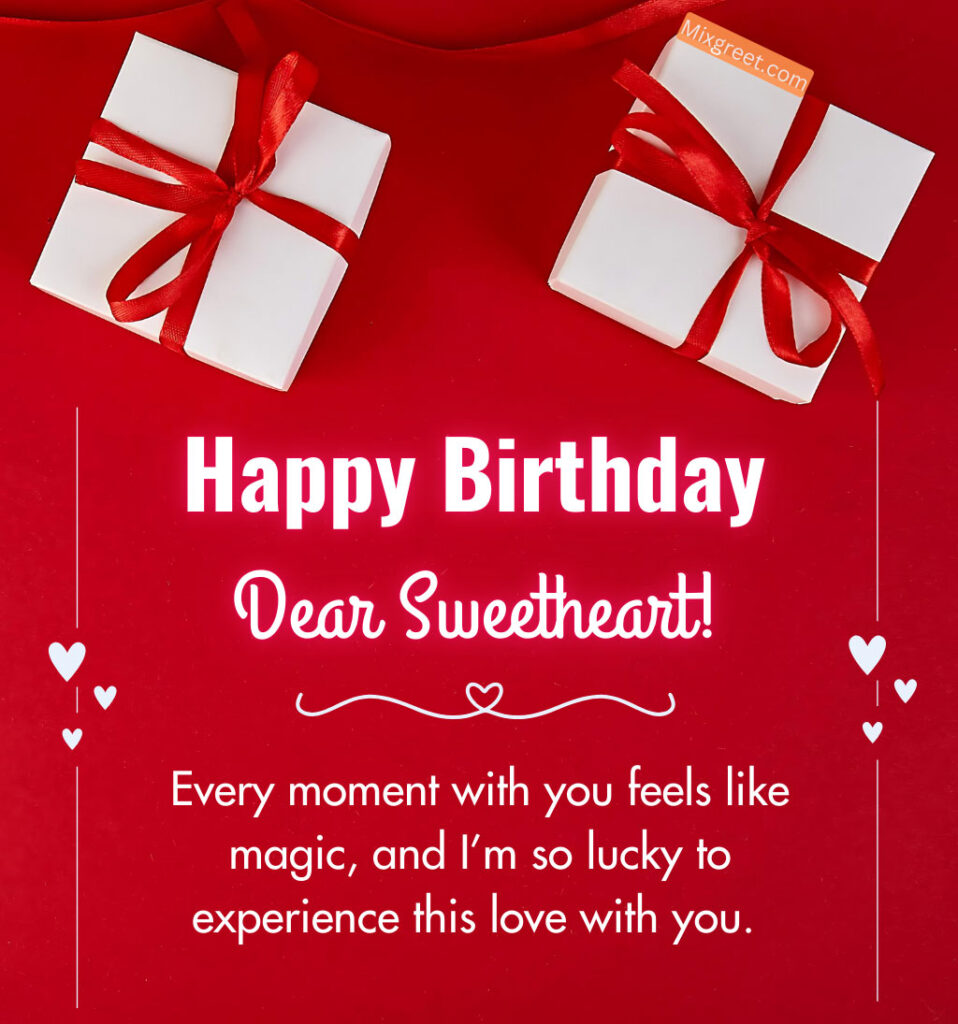 Happy Birthday Dear Sweetheart Quotes for Lover