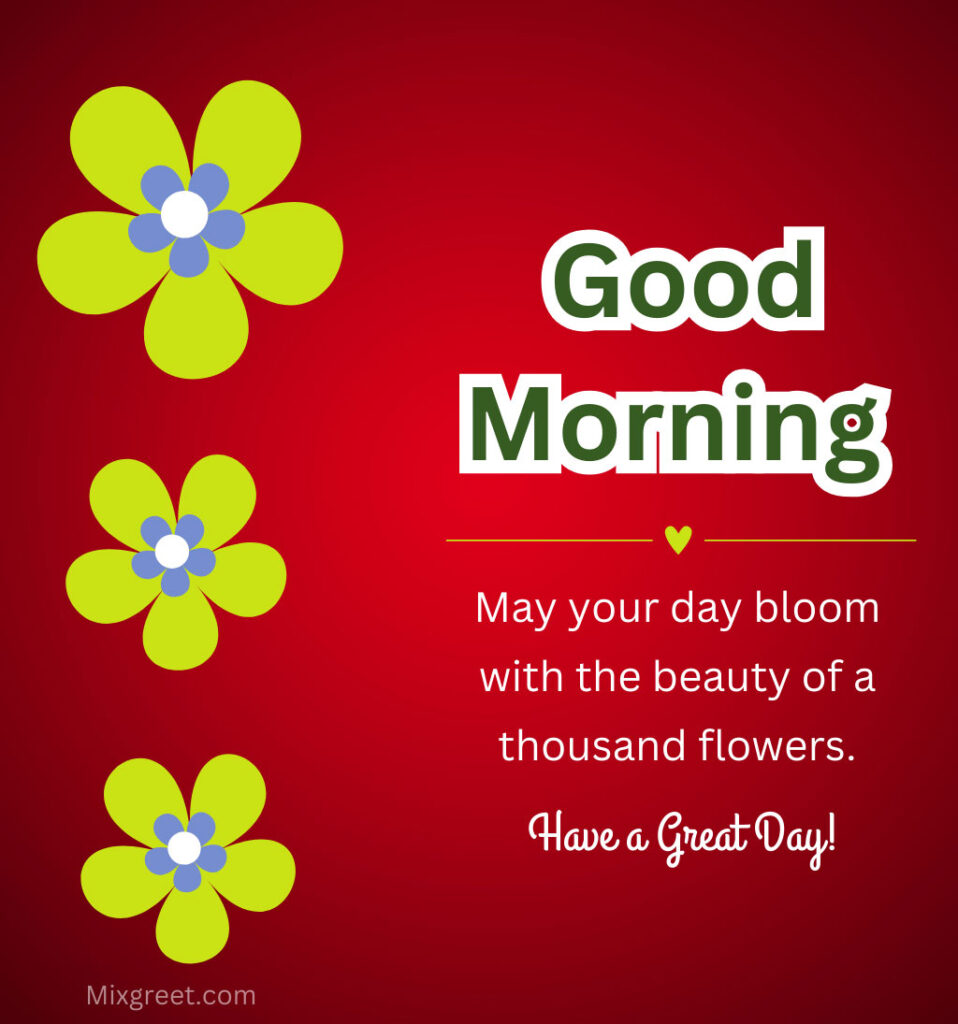 Good Morning Flower Images