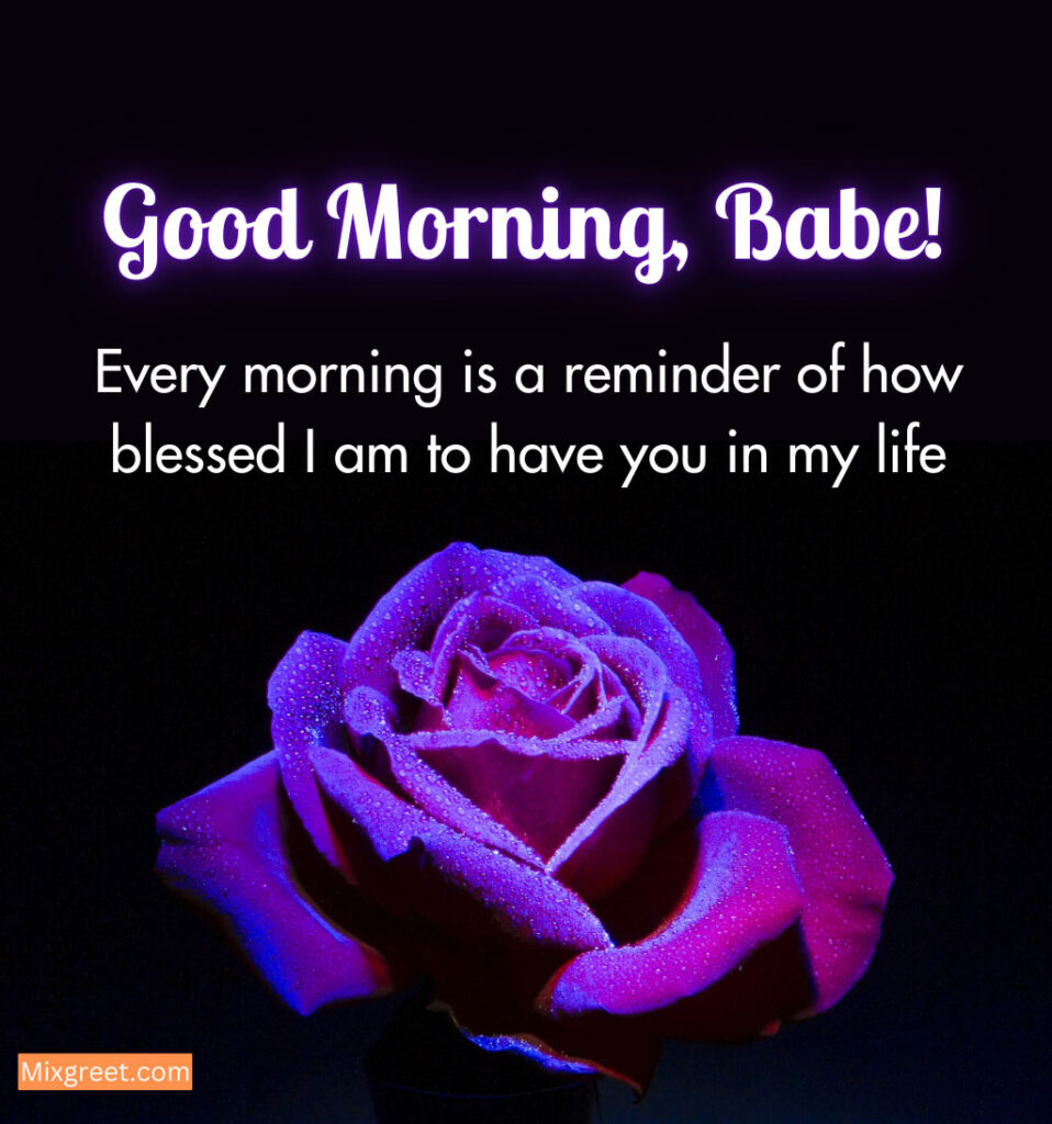 Love Good Morning Wishes with Rose