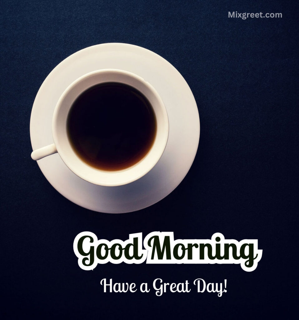 Good Morning Wishes for Friend Girl with Coffee