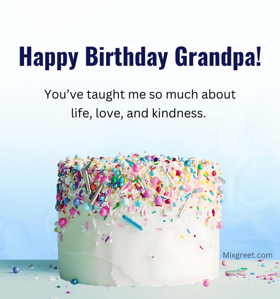 Happy Birthday Grandfather Quotes With Cake