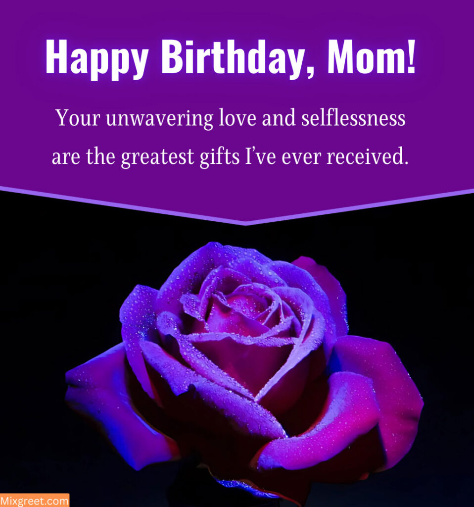 Happy Birthday wishes for Mom with Rose Flowers