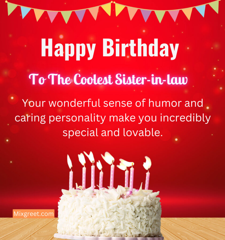 Birthday Wishes For Coolest Sister-in-Law