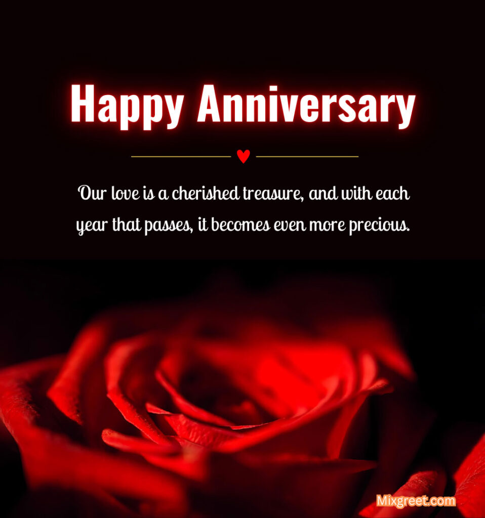 Romantic love Anniversary Quotes for Her With Rose