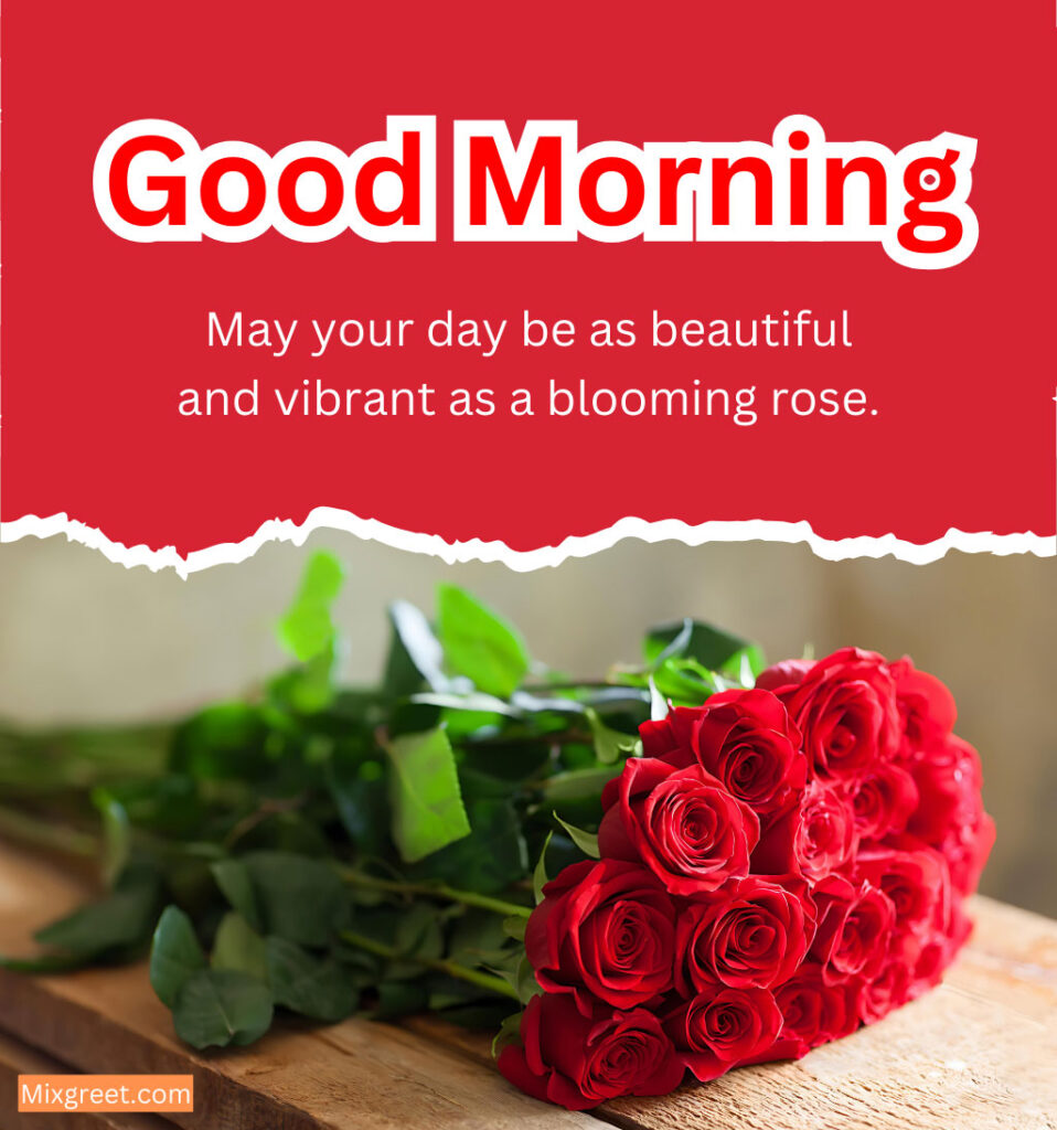 Good Morning Rose Flower Wishes