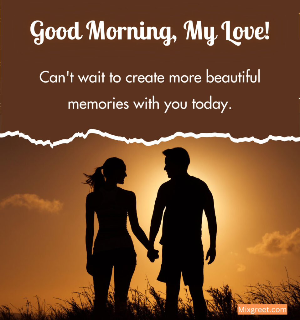 Good Morning My Love With Romantic Couple