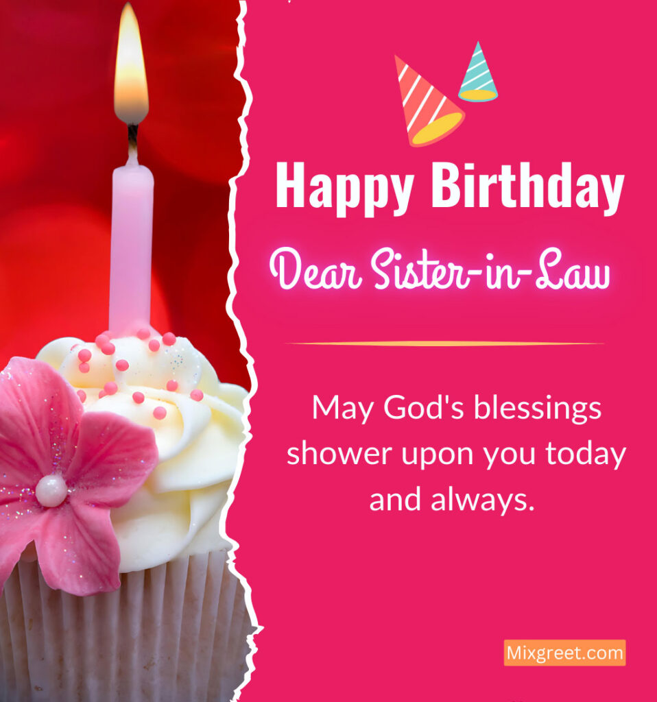 God Bless You, Happy Birthday Wishes for Sister in Law