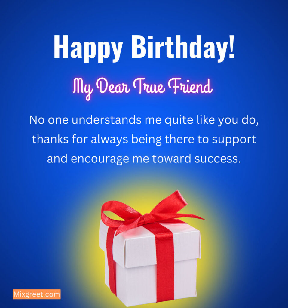 Birthday wishes for female friend with Gifts