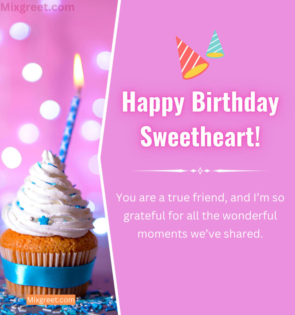 Birthday Wishes for Sweetheart Female Friend