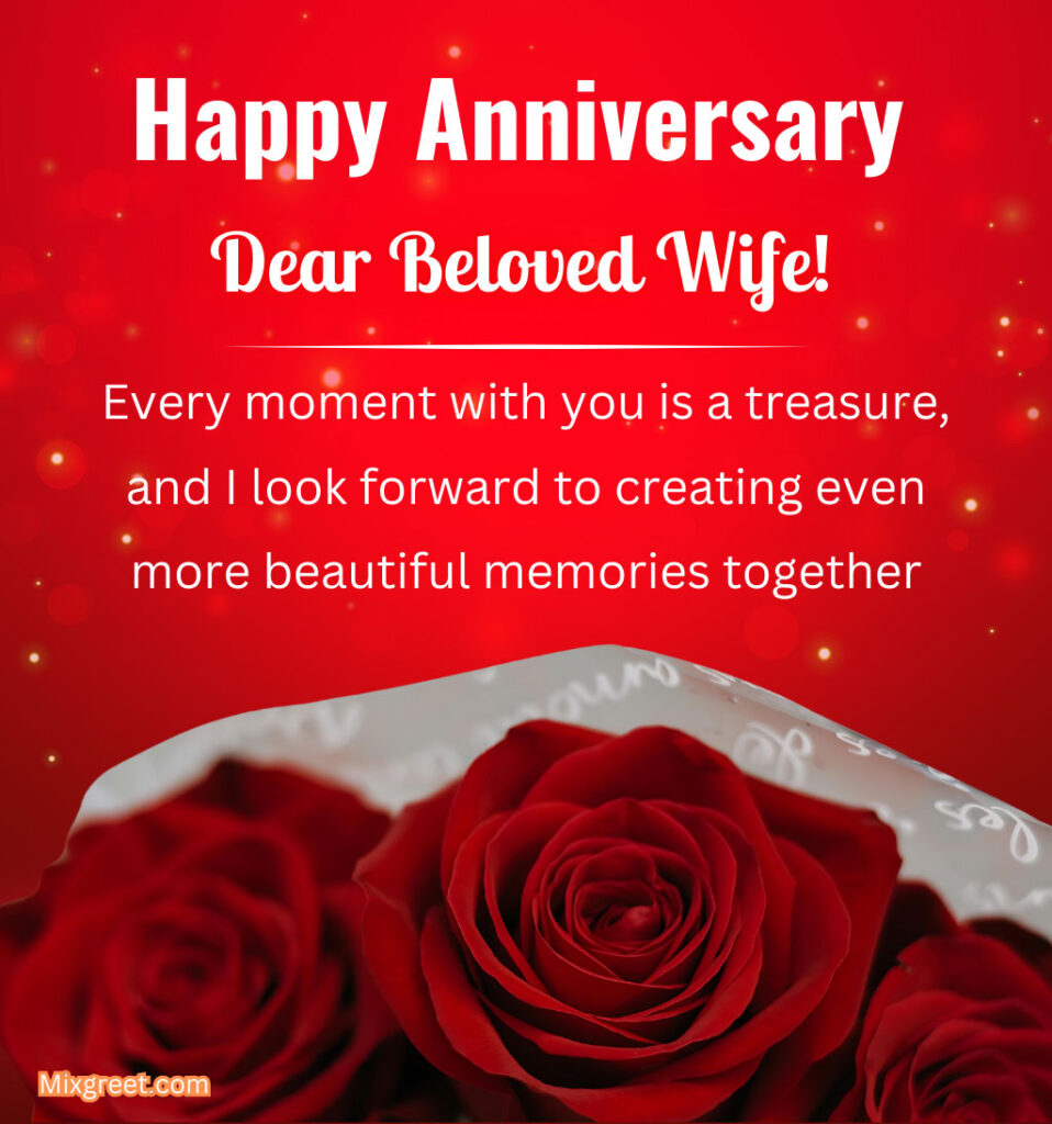 Heartfelt Anniversary Quotes for Wife with Flowers