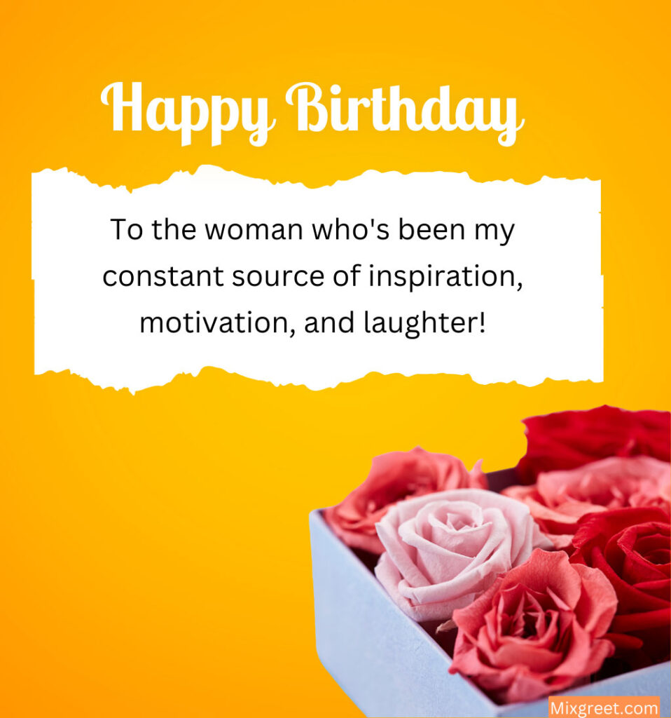 Birthday Wishes for Beautiful female friend with flowers