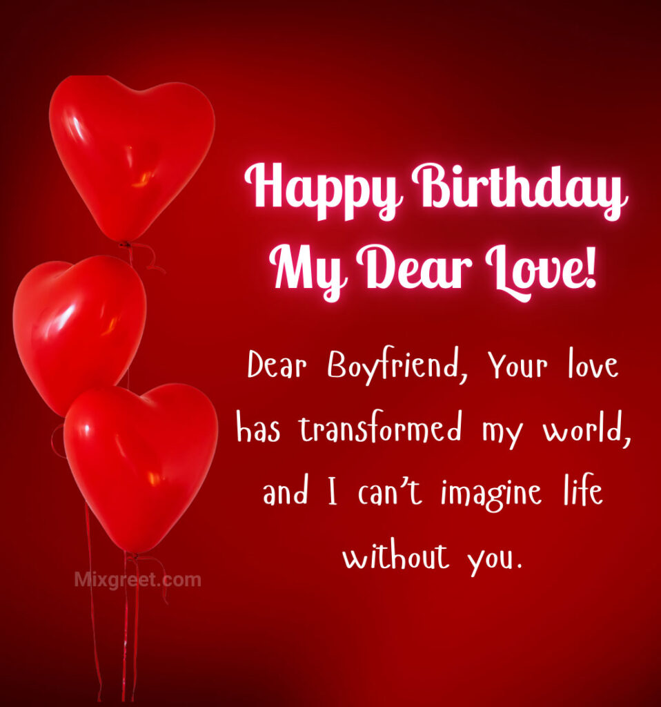 Boyfriend Birthday Images With Loving Quotes