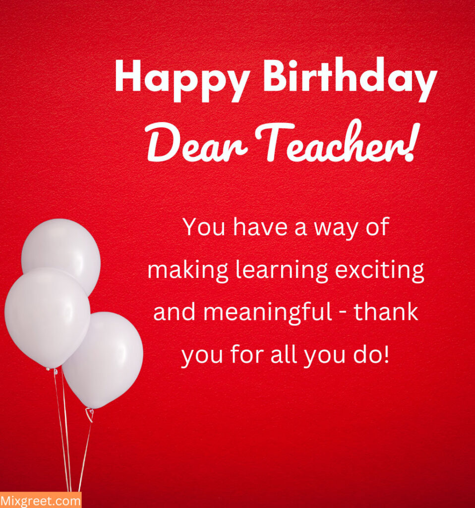 Birthday Quotes Images for School Sir Teacher