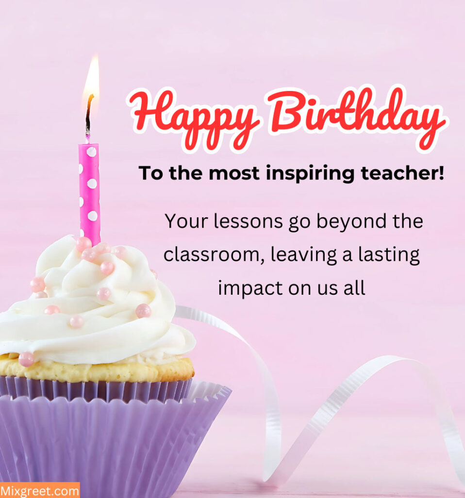 Birthday Wishes Images for School Sir Teacher with Cake