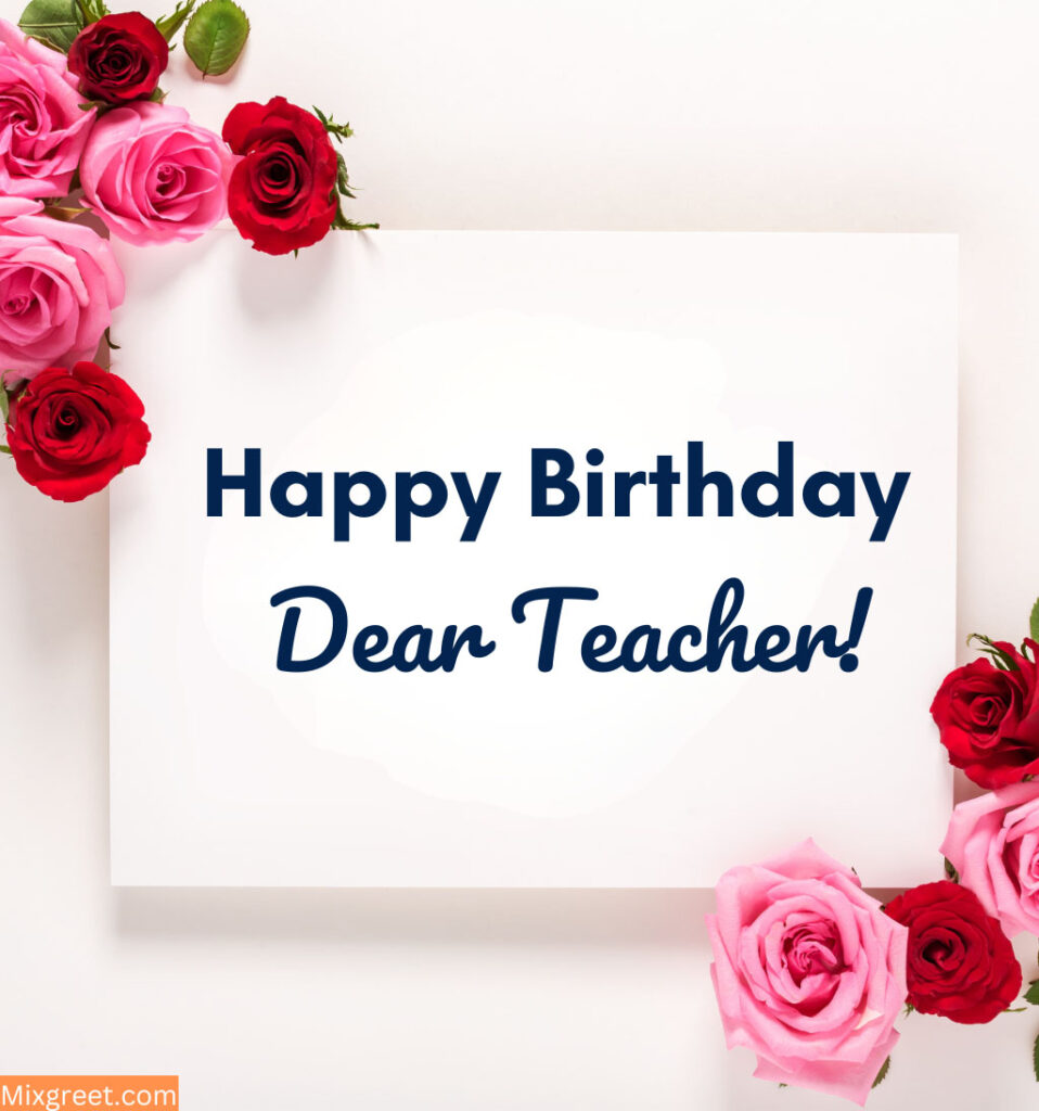 Happy Birthday Teacher Images