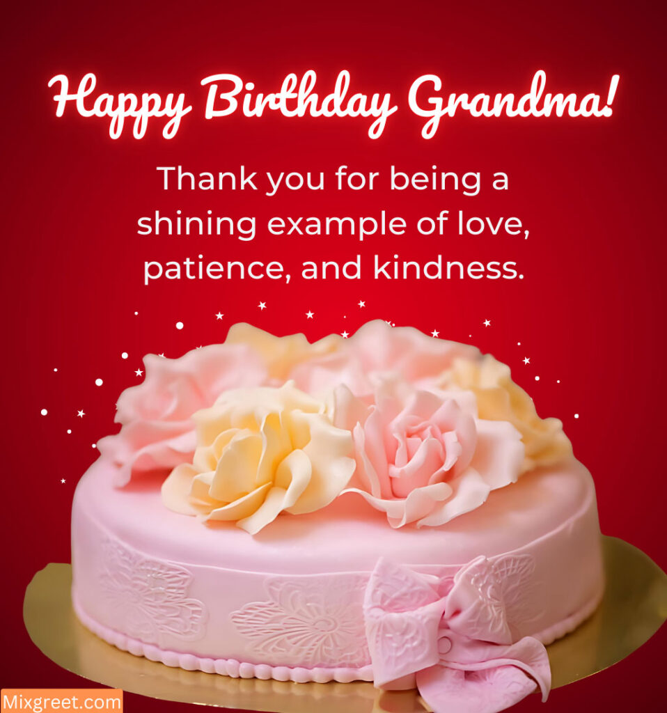 Happy Birthday Grandma Images with Cake