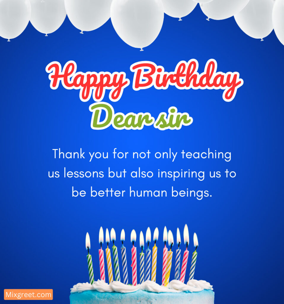 Happy Birthday Wishes for Teacher