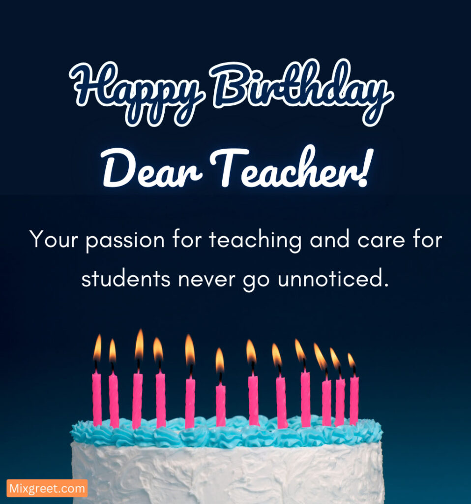 Happy Birthday Wishes for Teacher