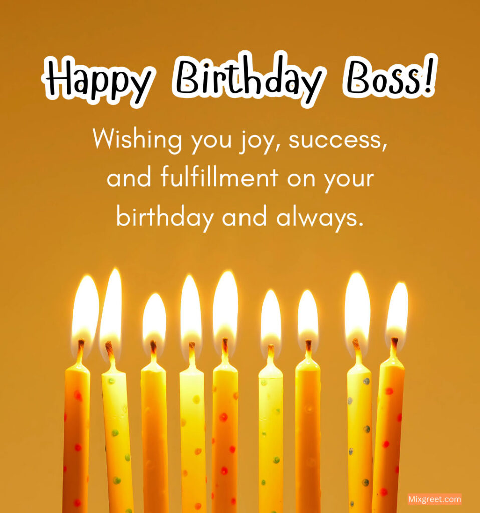 Happy Birthday Images for Boss with Candles