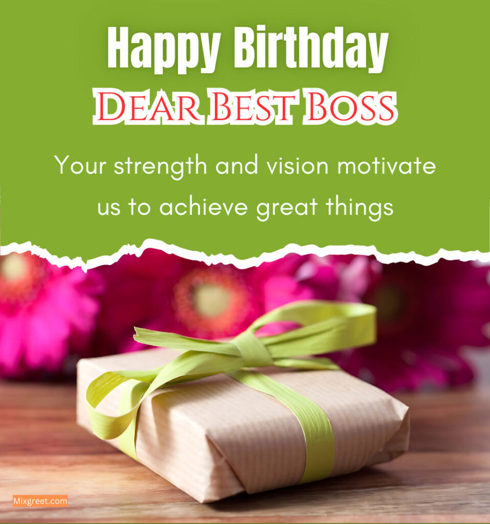 Happy Birthday Images for Boss with Gifts