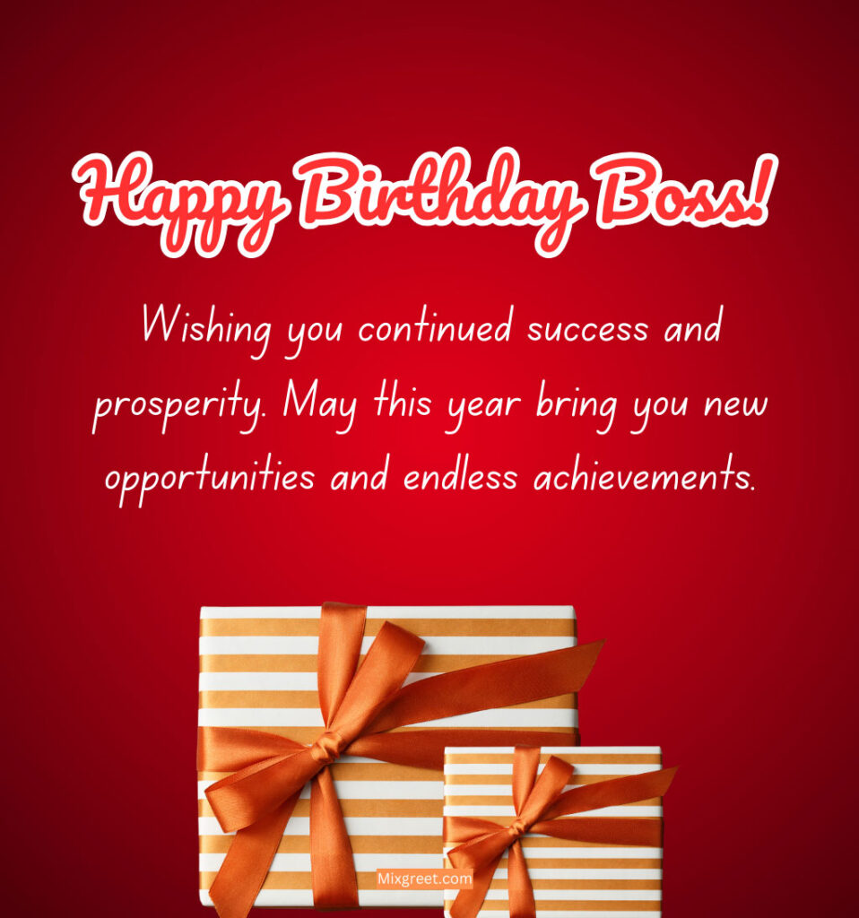 Happy Birthday Boss Images with Gifts