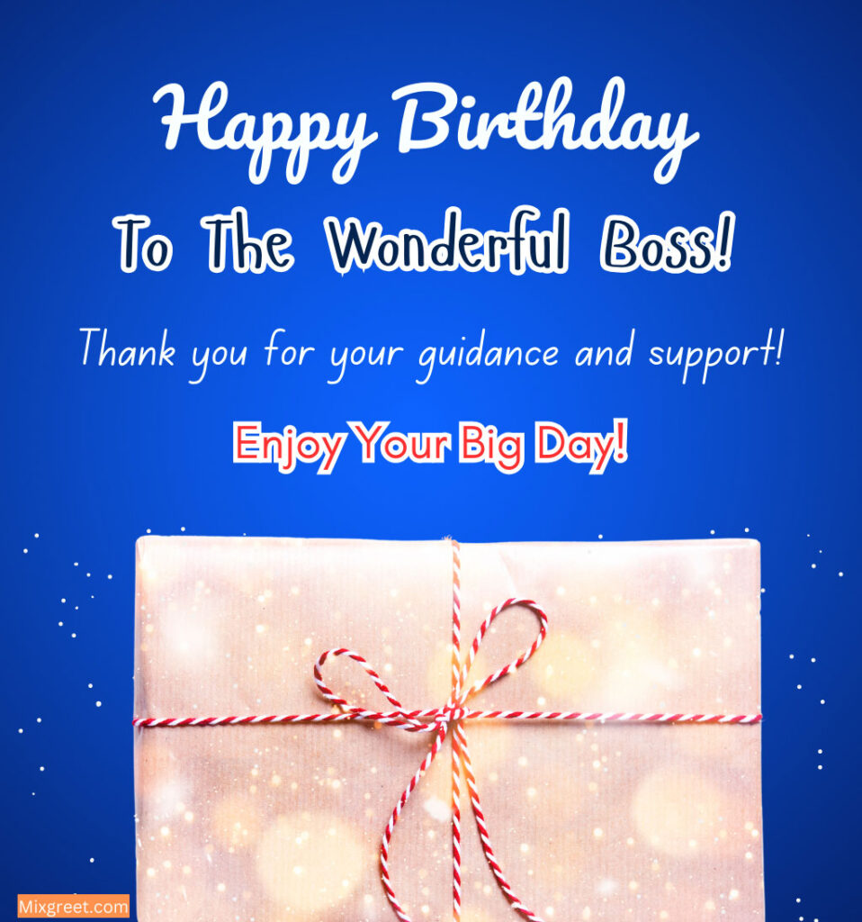 Happy Birthday Wonderful Boss Images