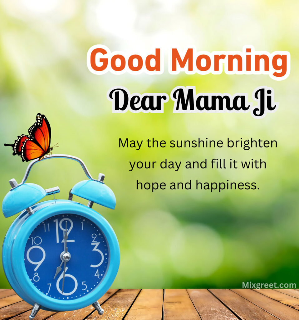 Good Morning Mamu Quotes in English