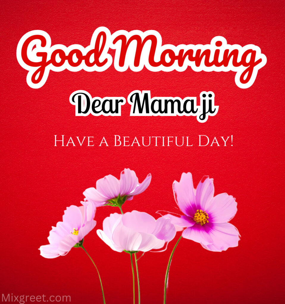 Mama Ji Good Morning Images with Flowers