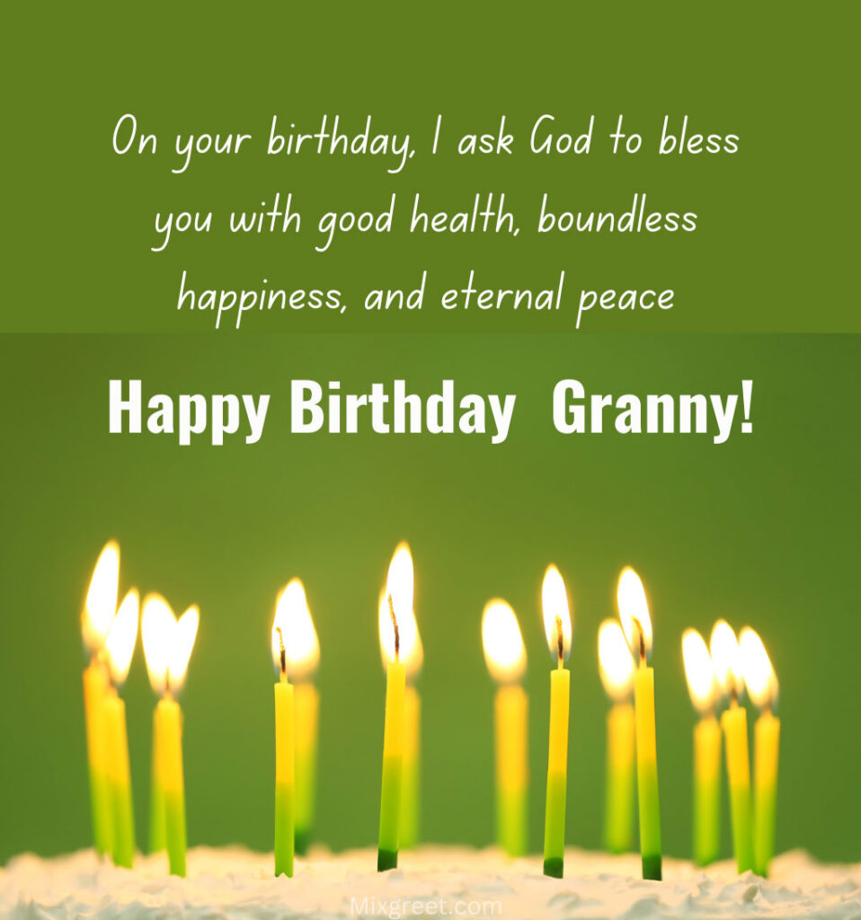 Heartfelt Birthday Wishes for Granny with Cake