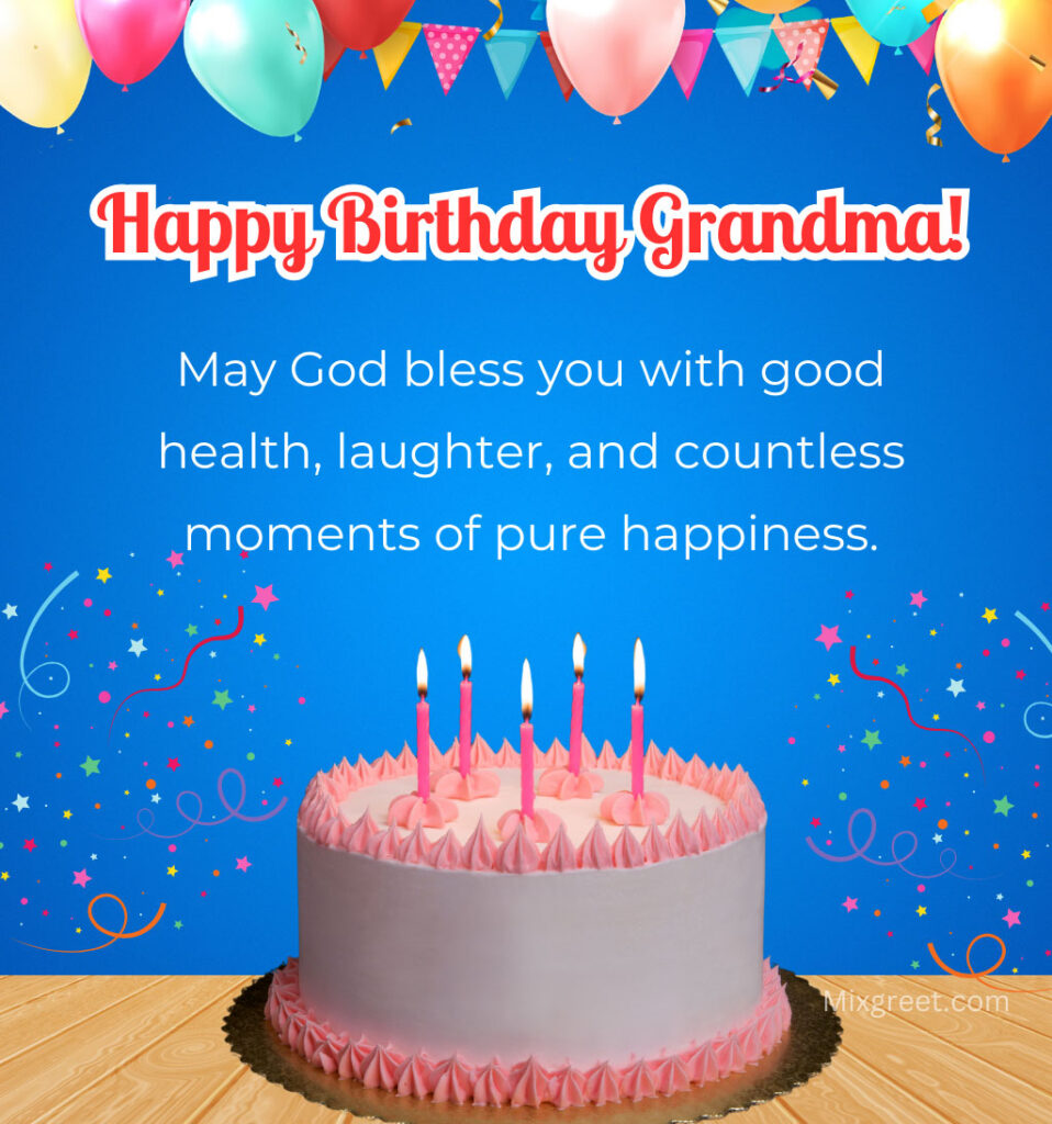 Happy Birthday Images for Granny with cake