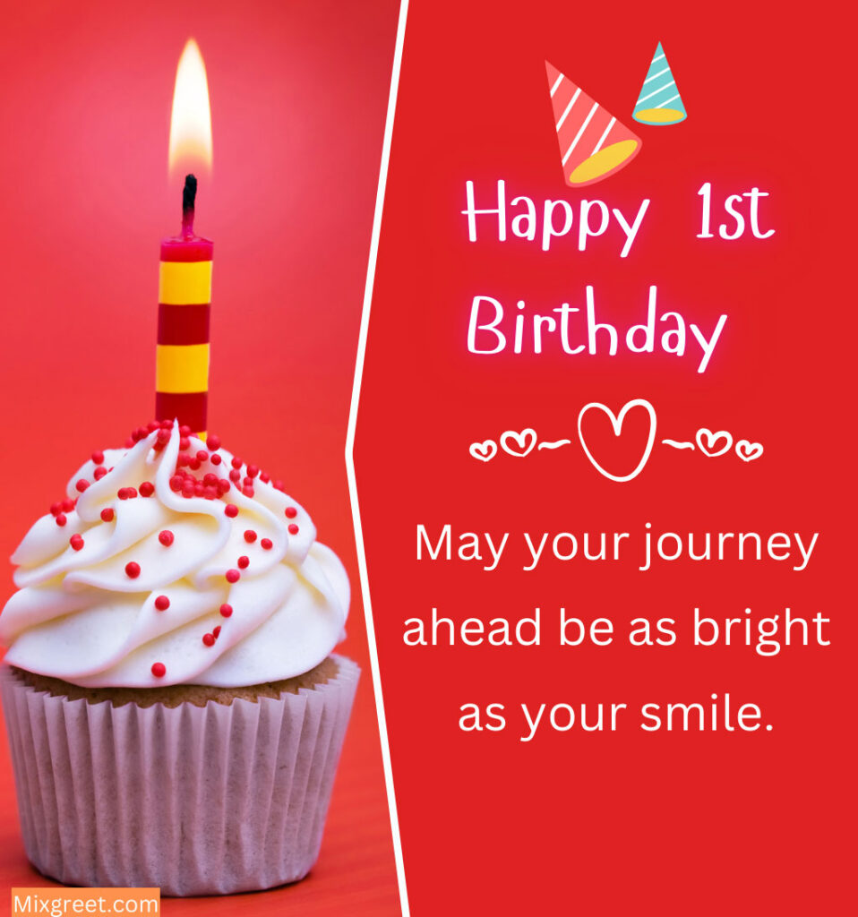 First Birthday Wishes Images for Baby