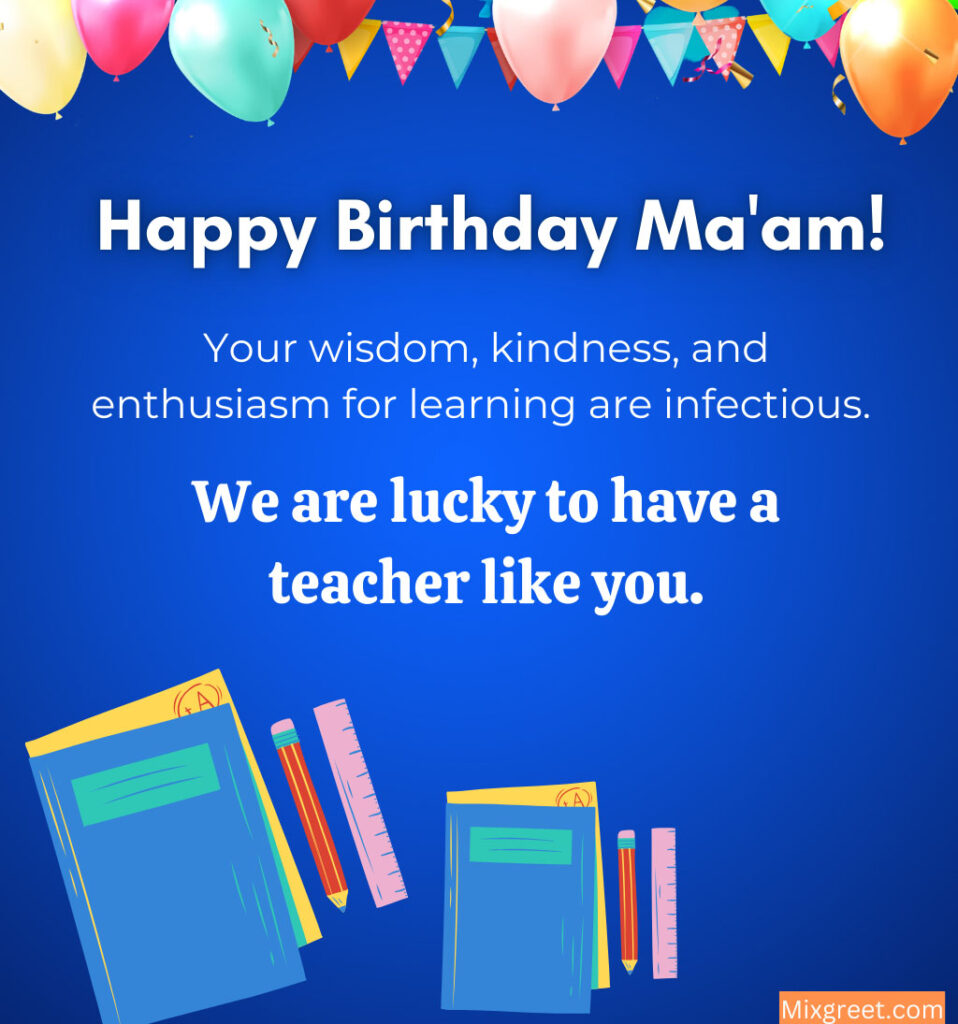 Happy Birthday Images for Teacher Madam