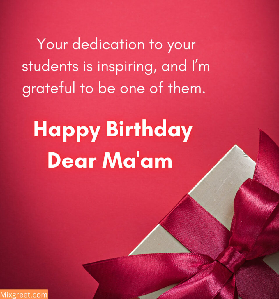 Happy Birthday Images for Teacher with Gifts