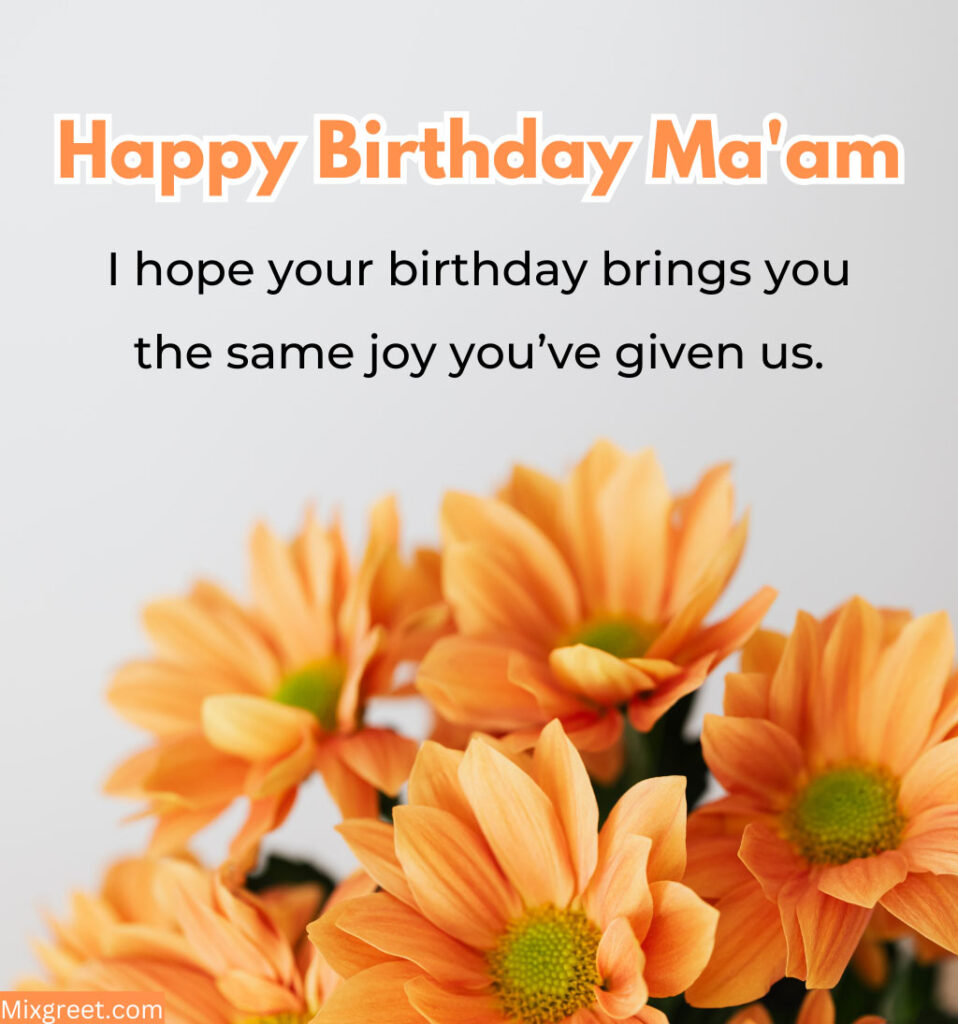 Happy Birthday Images for Madam With Flower