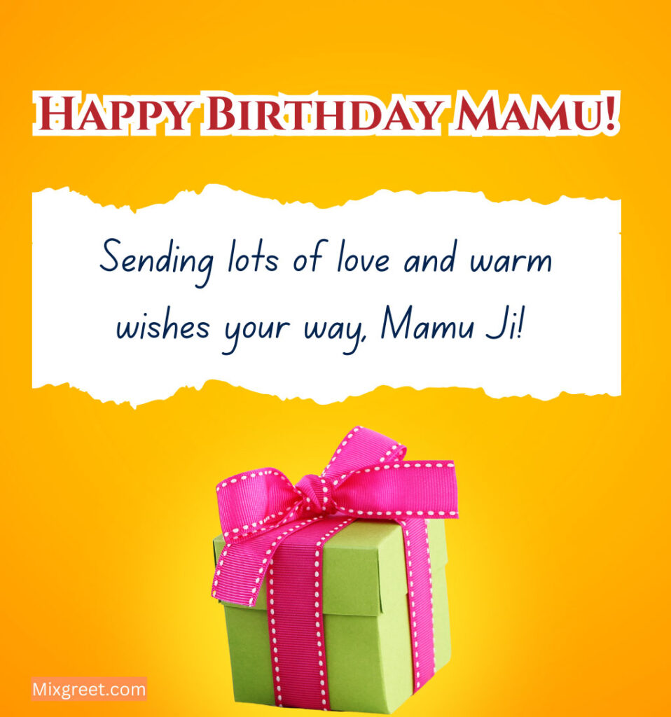 Birthday Quotes for mama ji