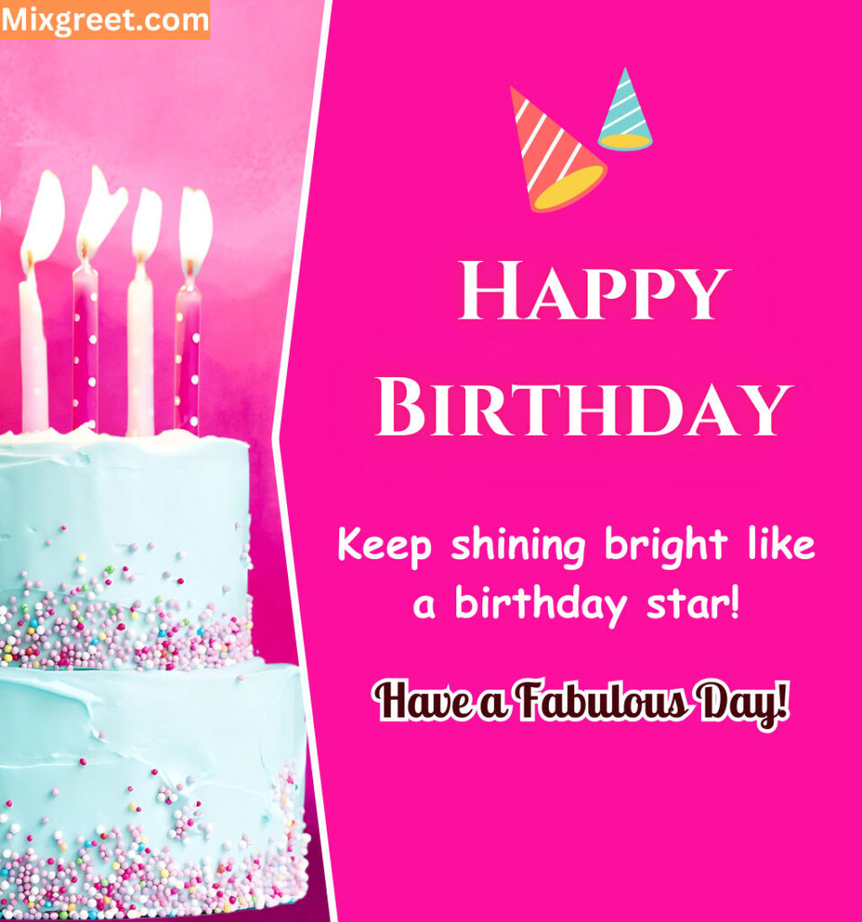 Happy Birthday Images with Pink background