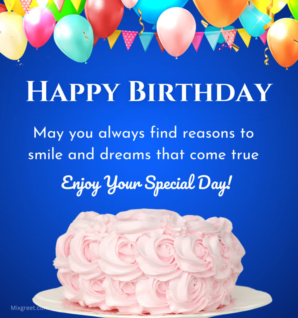 Happy Birthday Quotes Images with Cake